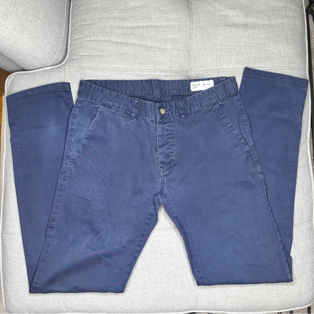 Slim - Navy Denim Pant - Denim&Co